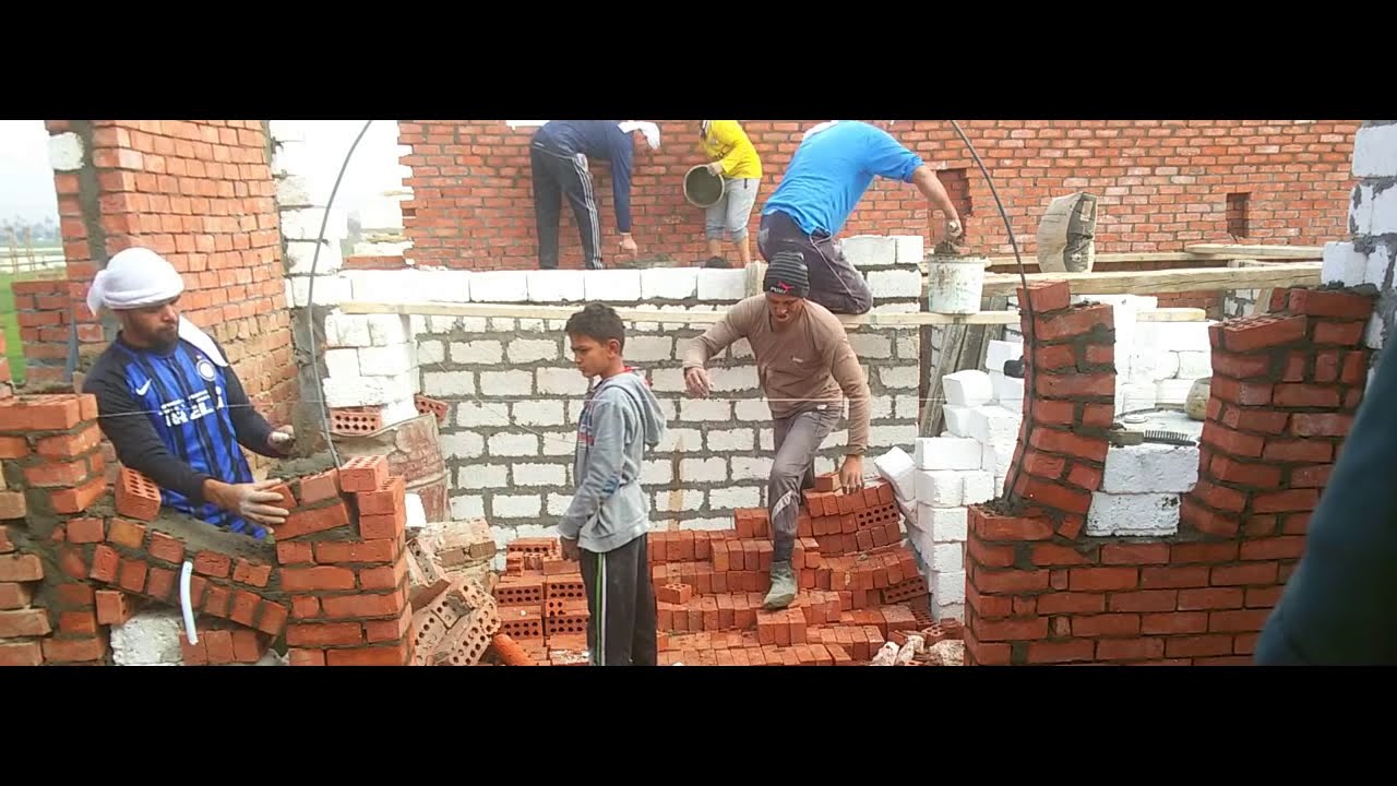 تصميم ارج كف القمر بطوب الاحمر