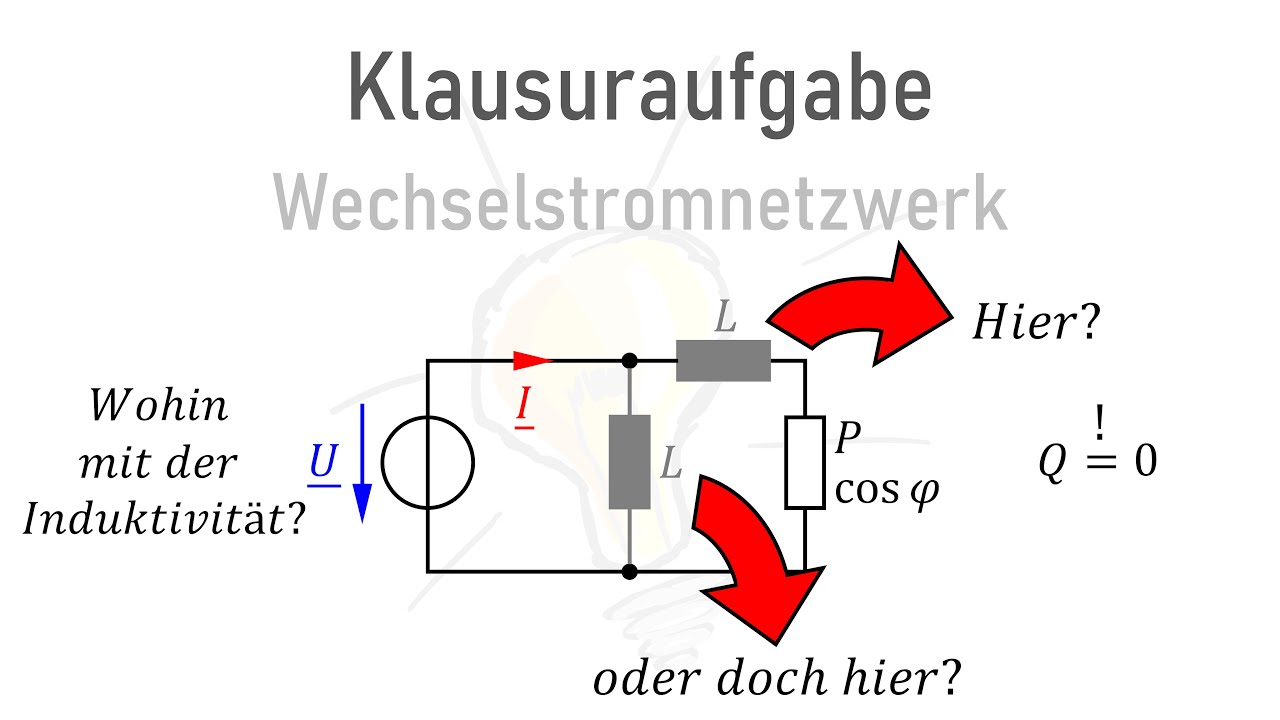 Wechselstrom: Können Leiter Vertauscht Klausuraufgabe Elektrotechnik (Wechselstromtechnik) - YouTube