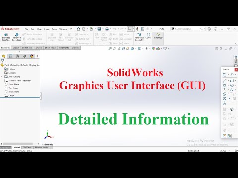 SolidWorks | User Interface Explained | Basic Tutorial for Beginners