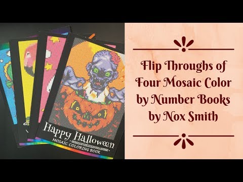 flip-throughs-of-four-mosaic-color-by-number-books-by-nox-smith