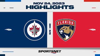 NHL Highlights | Jets vs. Panthers - November 24, 2023