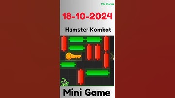 18th October 2024 Hamster Kombat Daily Mini-Game Puzzle Solved #hamstercombat #minigame #mfzstories