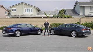 Volkswagen Arteon vs Audi A7 Comparison Video Review