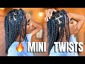 MINI TWISTS ON STRETCHED NATURAL HAIR - PERFECT PROTECTIVE STYLE
