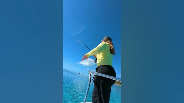 Trying to put the brakes on a big Bahamian bonefis...
