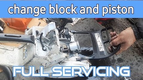 stihl chaisaw 382..how to change piston,block and corburetor . you can watch full video.9863008666