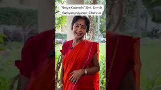 Melattur Bhagavata Mela is grateful &amp;  thankful to "Nritya Kalanidhi" Smt. Urmila Sathyanarayanan 🙏