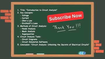 Introduction to Circuit Analysis | Electrical Engineering
