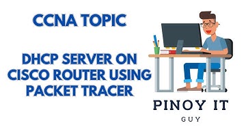 Configure DHCP Server on Cisco Router w/ Pinoy IT Guy #ccna #networkengineer #packettracer #cisco