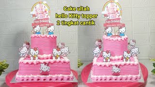 Dekorasi hello Kitty cake topper cantik untuk anak perempuan tersayang