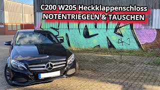 Heckklappe NOTENTRIEGELN & TAUSCHEN | Mercedes C-Klasse W205 | Kofferraum geht nicht auf