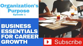 Business Essentials for Career Growth- Lesson #1. (Why Does Any Organization Exist)