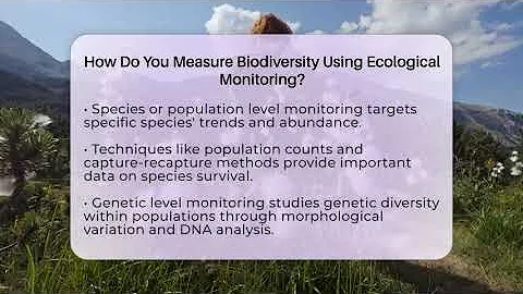 How Do You Measure Biodiversity Using Ecological Monitoring? - Ecosystem Essentials