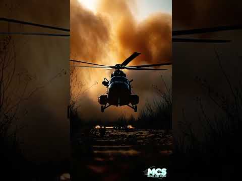      فوجی ہیلی کاپٹر تیز لینڈنگ    