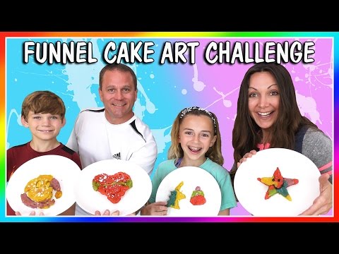 FUNNEL CAKE ART CHALLENGE | Vi er The Davises
