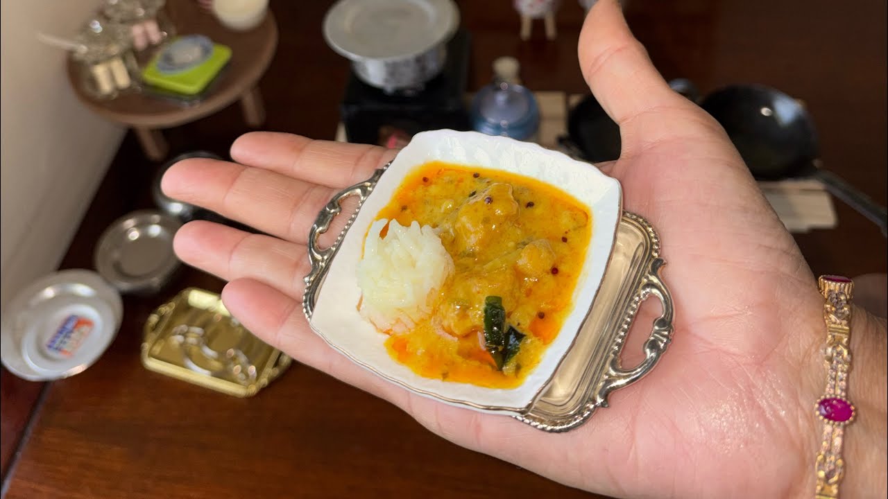 Have You Ever Seen World’s Smallest Real Kadhi Rice Which You Can Eat #kadhi #recipe #viral #food 