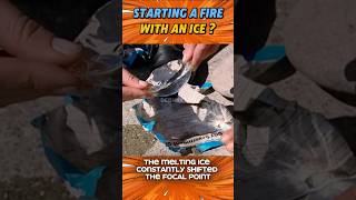 Can You Start a Fire with Ice? 🔥❄️ #mythbusting