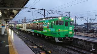 会津若松駅 風っこ只見線ストーブ列車の車庫回送