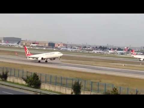 Türk Hava Yolları | Turkish Airlines Boeing 737-9 ER kalkış Istanbul Atatürk Havalimanı