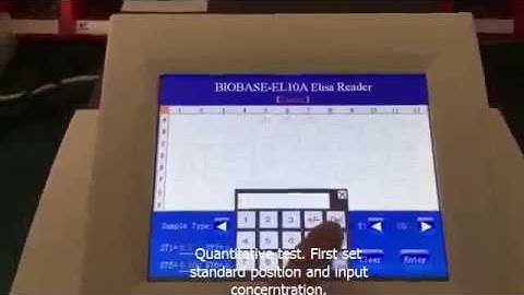 ELISA Microplate Reader BIOBASE EL 10A Operation Video
