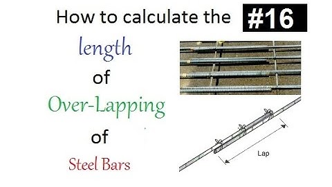 How to calculate the over-lapping length of steel bars in slab,column and beam in Urdu/Hindi