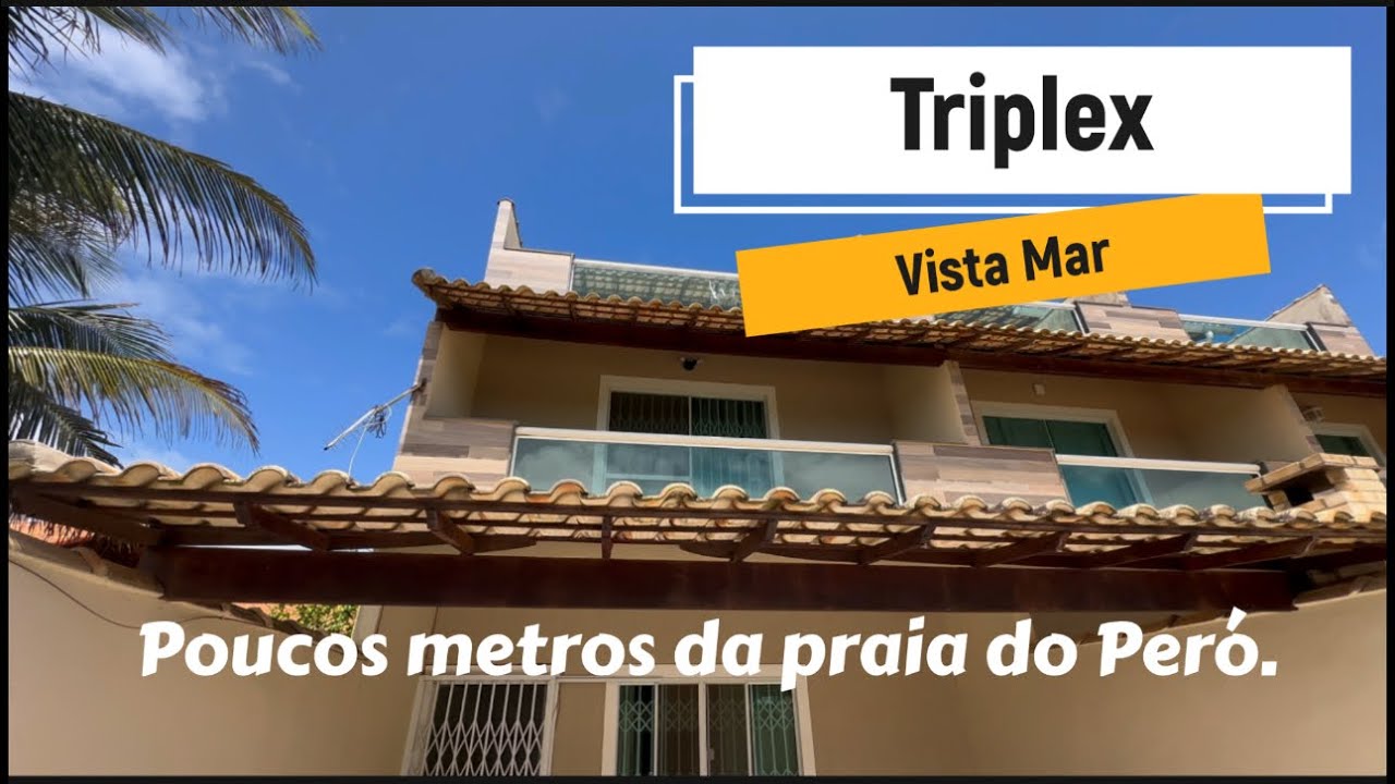 🏖️ Triplex com Vista Mar no Peró – Cabo Frio - RJ.