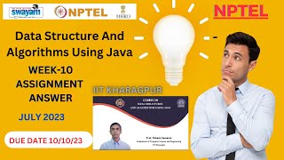 NPTEL Data Structure And Algorithms Using Java WEEK 10 Quiz Assignment Solution 2023|quiz