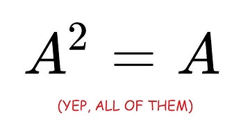 A^2 = A