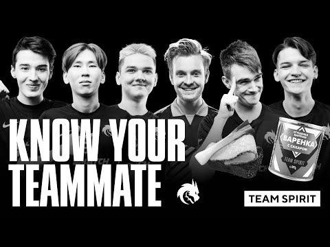 Team Spirit Dota 2. KNOW YOUR TEAMMATE