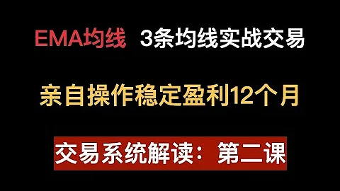 第二課：EMA 3均線, 實戰穩定連續12個月盈利交易系統解說, 回調和突破交易法 - 天天要聞