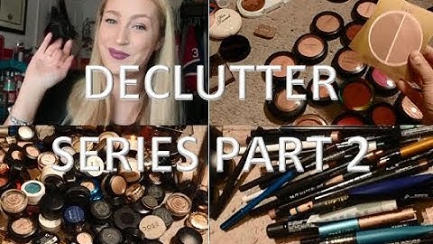 Declutter Series Part 2 | Eyeshadows, Eyeliners, Mascara + Blush