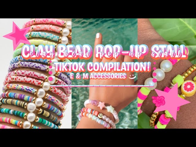 clay beads tiktok compilation! (+small business packing orders)🌷 