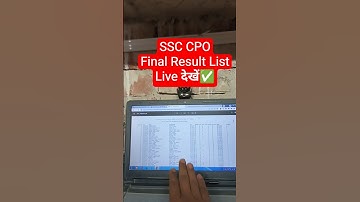 Pdf 📢 SSC CPO 2024 Final Result✅ How to Check/Download SSC CPO SI Result 2025 Merit List✅ Score Card