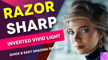 Affinity Photo RAZOR Sharpness in a quick an easy way with the power of the vivid light blend mode