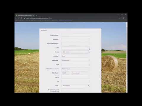 Video: So Registrieren Sie Einen Bauernbetrieb