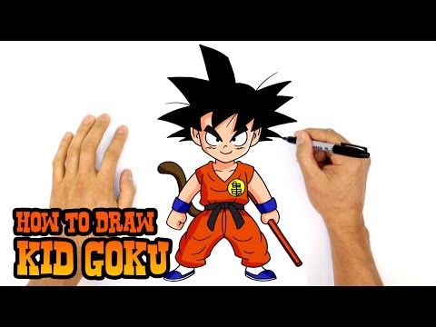 Drawing Son Goku Dragon Ball Z 3d Beginner Gambar Son Goku 3d 