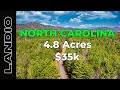 North carolina land for sale  48 wooded acres with power  landio