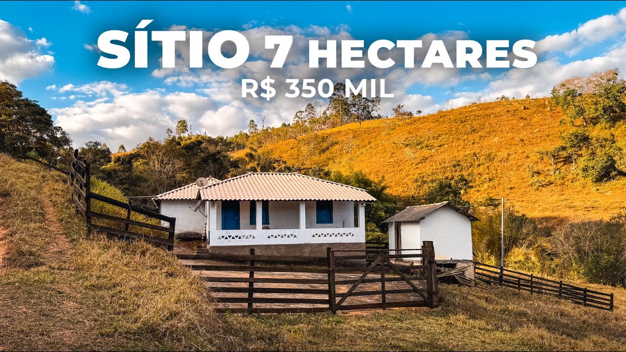 OPORTUNIDADE! SÍTIO À VENDA 7 HECTARES COM CASA BOA E REPRESA | R$ 350 MIL