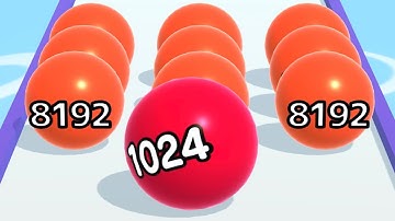 Ball Run 2048 💸🎱🏀 MAX LEVELS!! All Levels Gameplay Walkthrough Android, iOS NEW ball merge 2048 