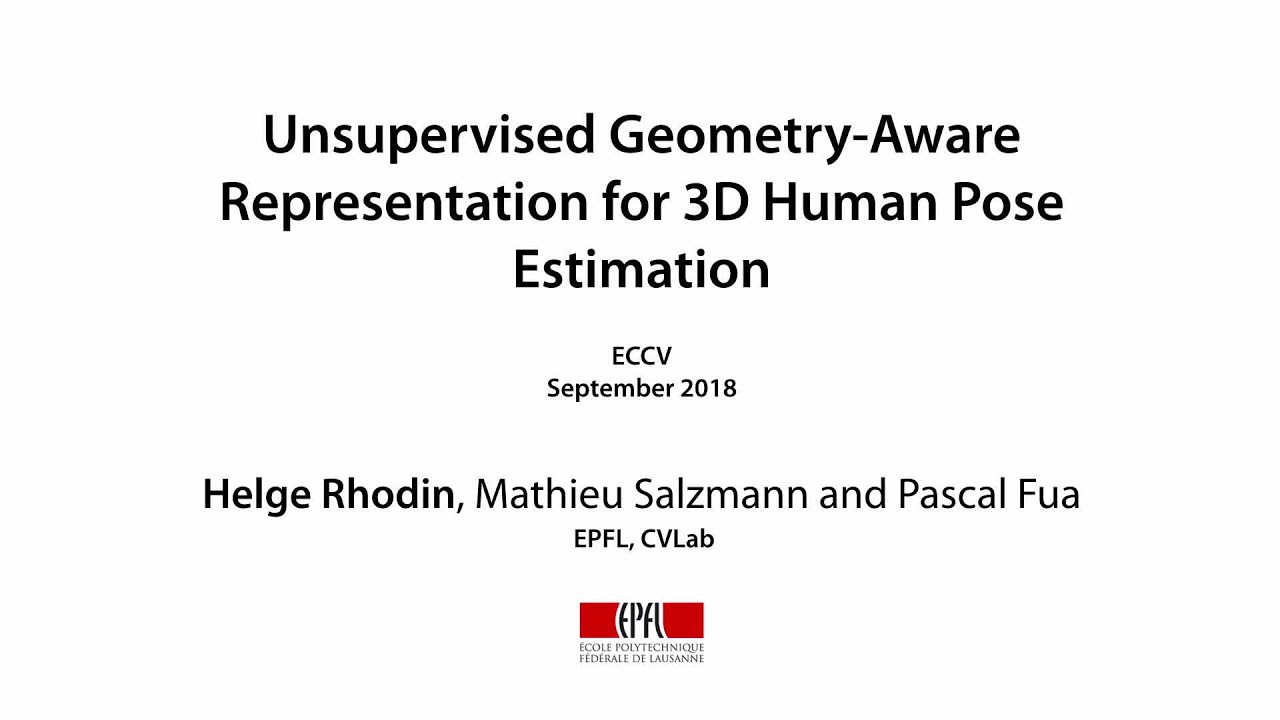 Unsupervised Geometry-Aware Representation for 3D Human Pose Estimation