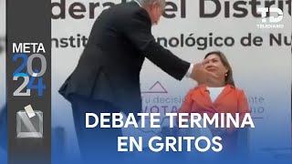 Debate entre candidatos termina en gritos y conato de pelea