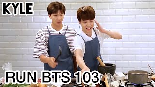 [Озвучка by Kyle] RUN BTS - 103 Эпизод "Король аватара готовки Ч. 2 - Чимин, РМ и Шуга" 05.05.2020г