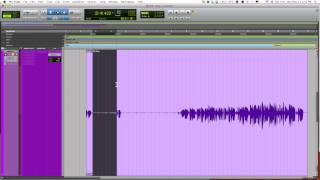 Pro Tools 10 - How to Edit & Clean up Vocals