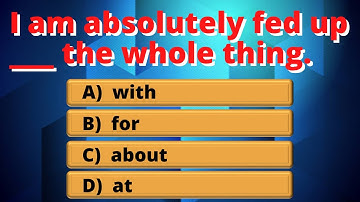 PREPOSITIONS WITH ADJECTIVE QUIZ | CAN YOU SCORE IT 100%? | ENGLISH PRO TESTS AND QUIZZES