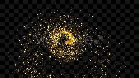 Gold Glitter Elements - Motion Graphics