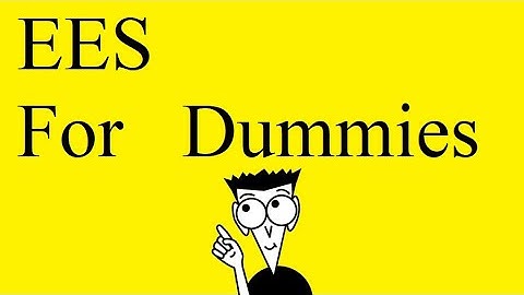 How to use EES. Basic Introduction to EES (Engineering Equation Solver) with one Example.