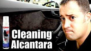 Cleaning Alcantara with Sonax! #autodetailing