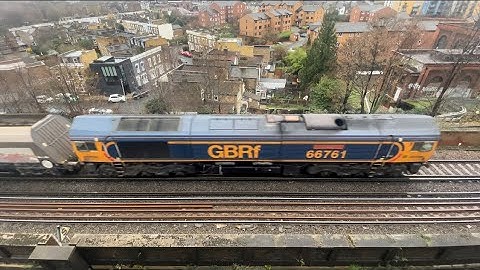 Freight Train - GBRf 66 761 - Pulling VTG Wagons