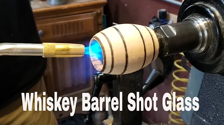 Woodturning | Whiskey Barrel Shot Glass Stopper