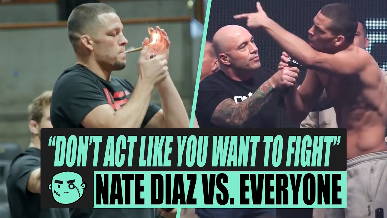 The trash talk and the face off before the rematch 😤 #OnThisDay in 2016:  @TheNotoriousMMA and @NateDiaz209 went face to face at the UFC…